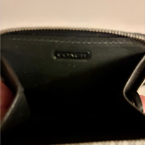 Coach Coin pouch unisex  Black Leather - Picture 5 of 7